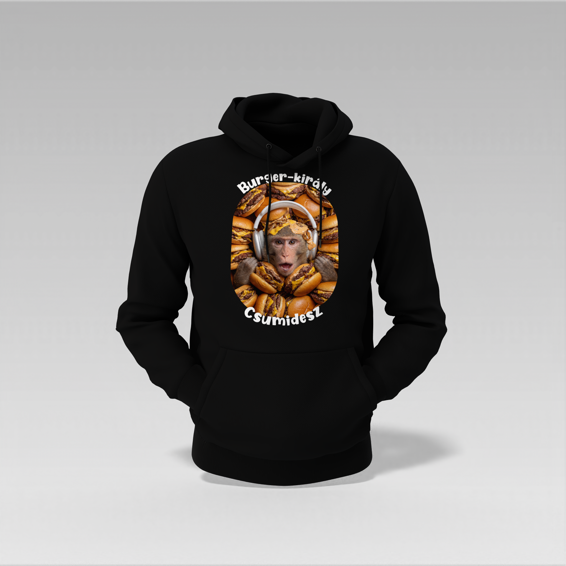 BURGER-KIRÁLY - Kapucnis pulóver